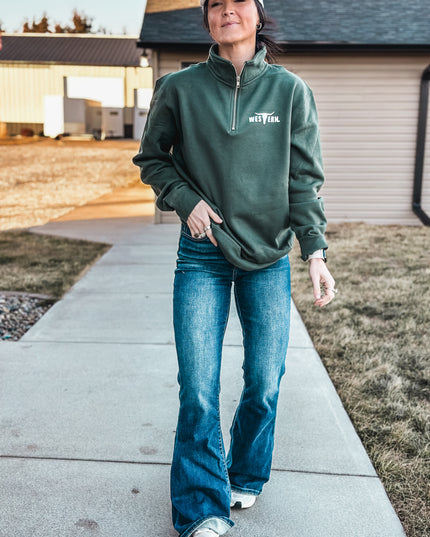 Brand Men's Indy 1/4 Zip - Pine