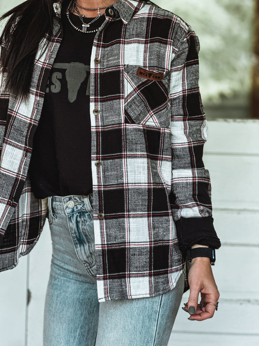 Brand Macon Plaid Flannel - Black