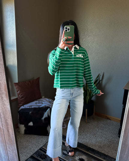 Clover Polo Long Sleeve - Green