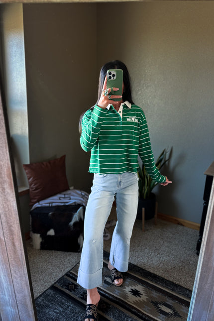 Clover Polo Long Sleeve - Green