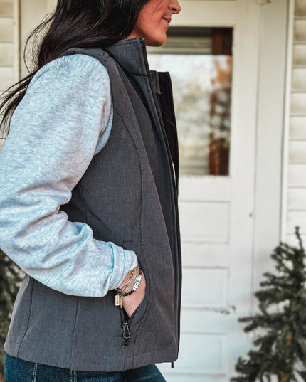 Brand Laramie Soft Shell Vest - Charcoal Black