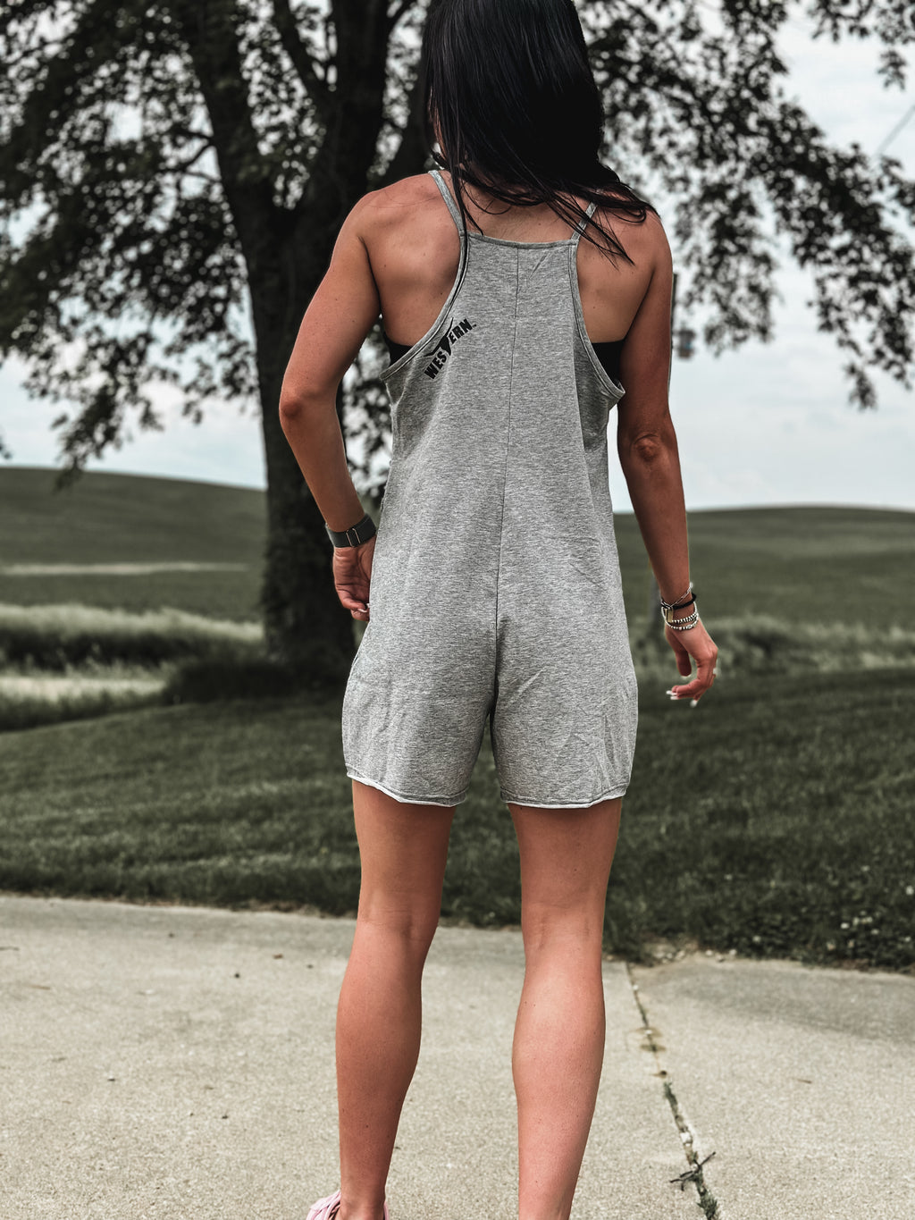 Brand Brunch’n Romper - Grey