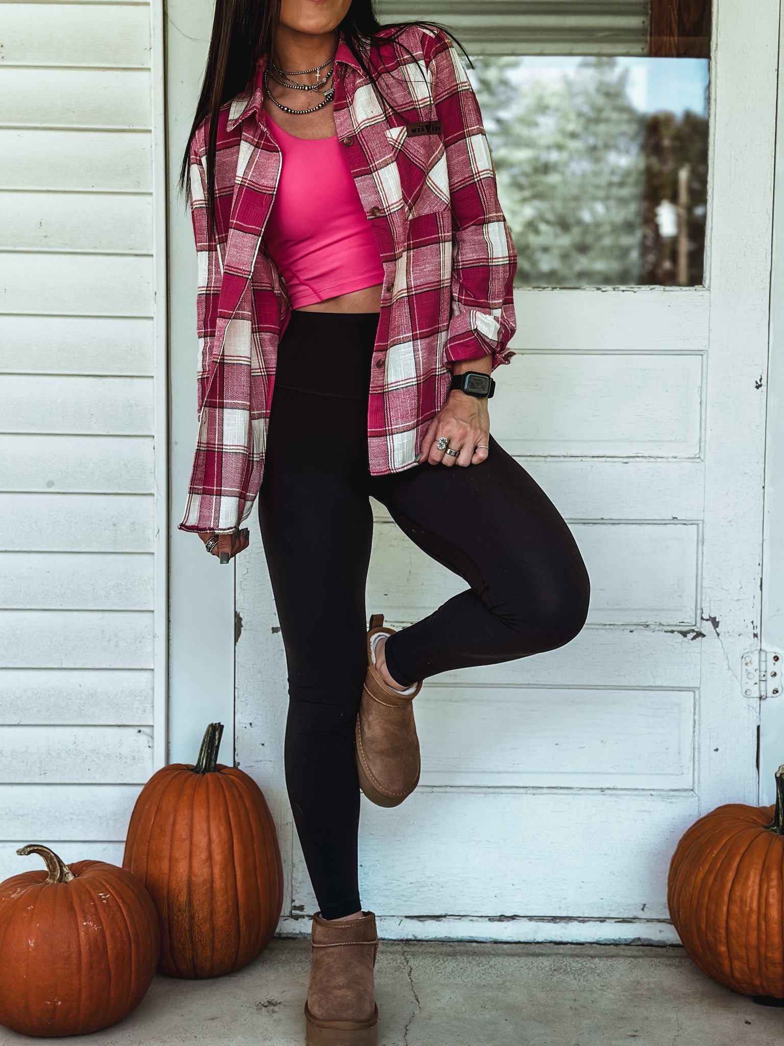 Brand Macon Plaid Flannel - Pink