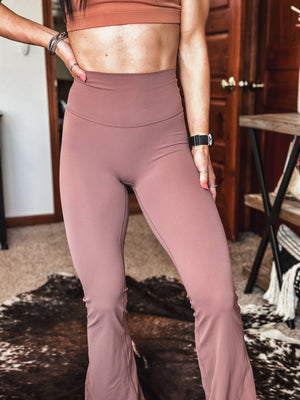 Brand Swift Yoga Flares - Cocoa