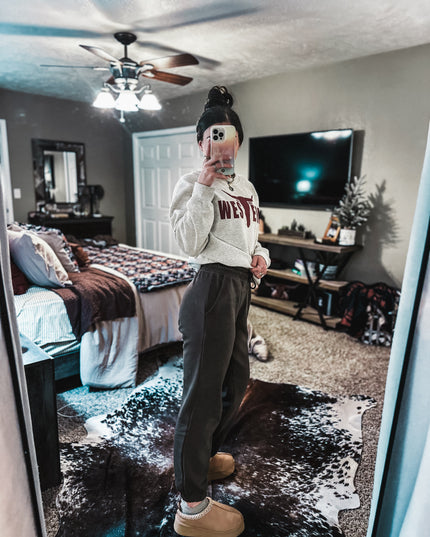 Brand Tri-Cotton Joggers - Charcoal