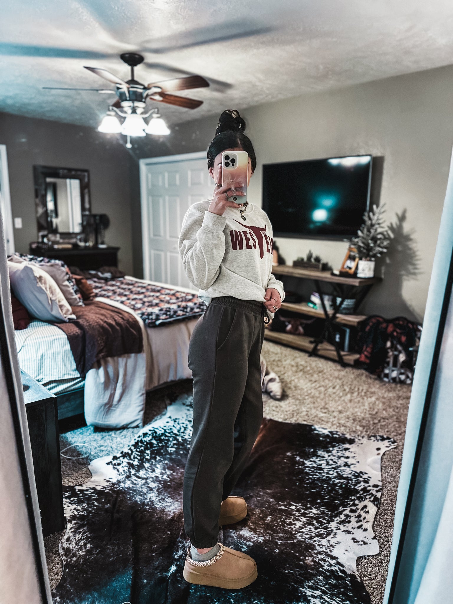 Brand Tri-Cotton Joggers - Charcoal