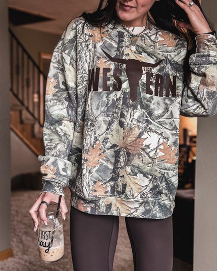 Brand Heavy Crew - Crisp Woods Camo