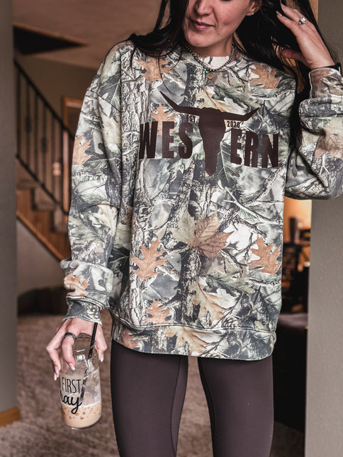 Brand Heavy Crew - Crisp Woods Camo