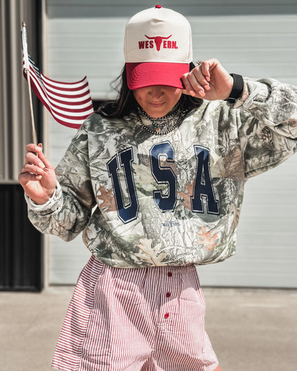 USA [block letters] Crew