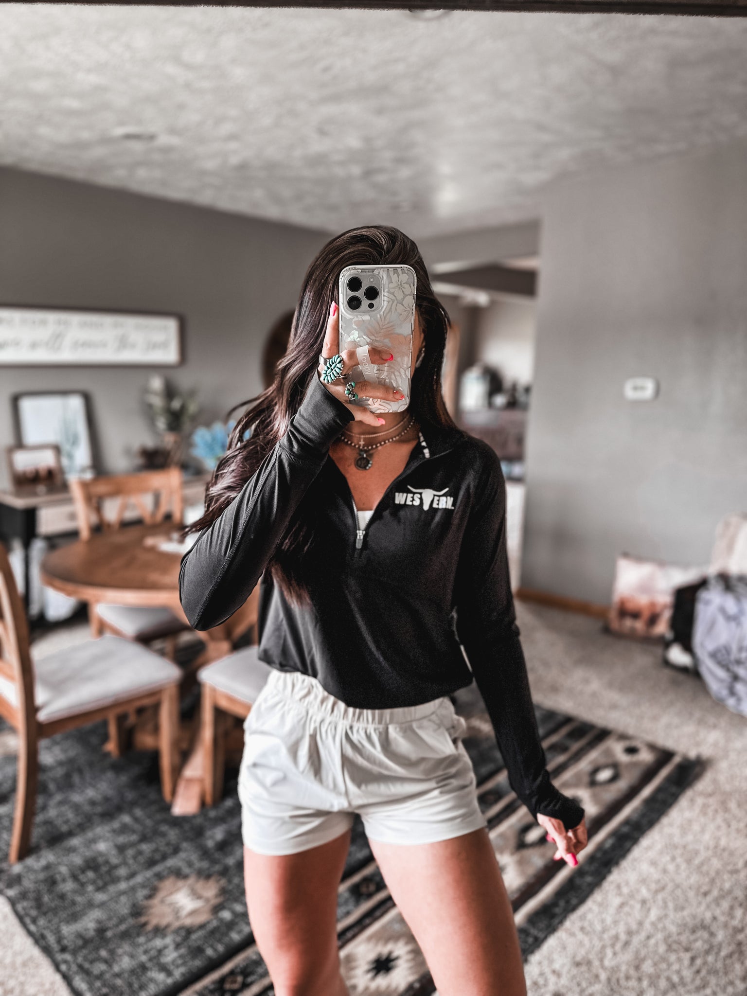 Brand Ladies Golfer 1/4 Zip - Black