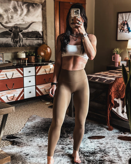 Brand Core Leggings - Espresso