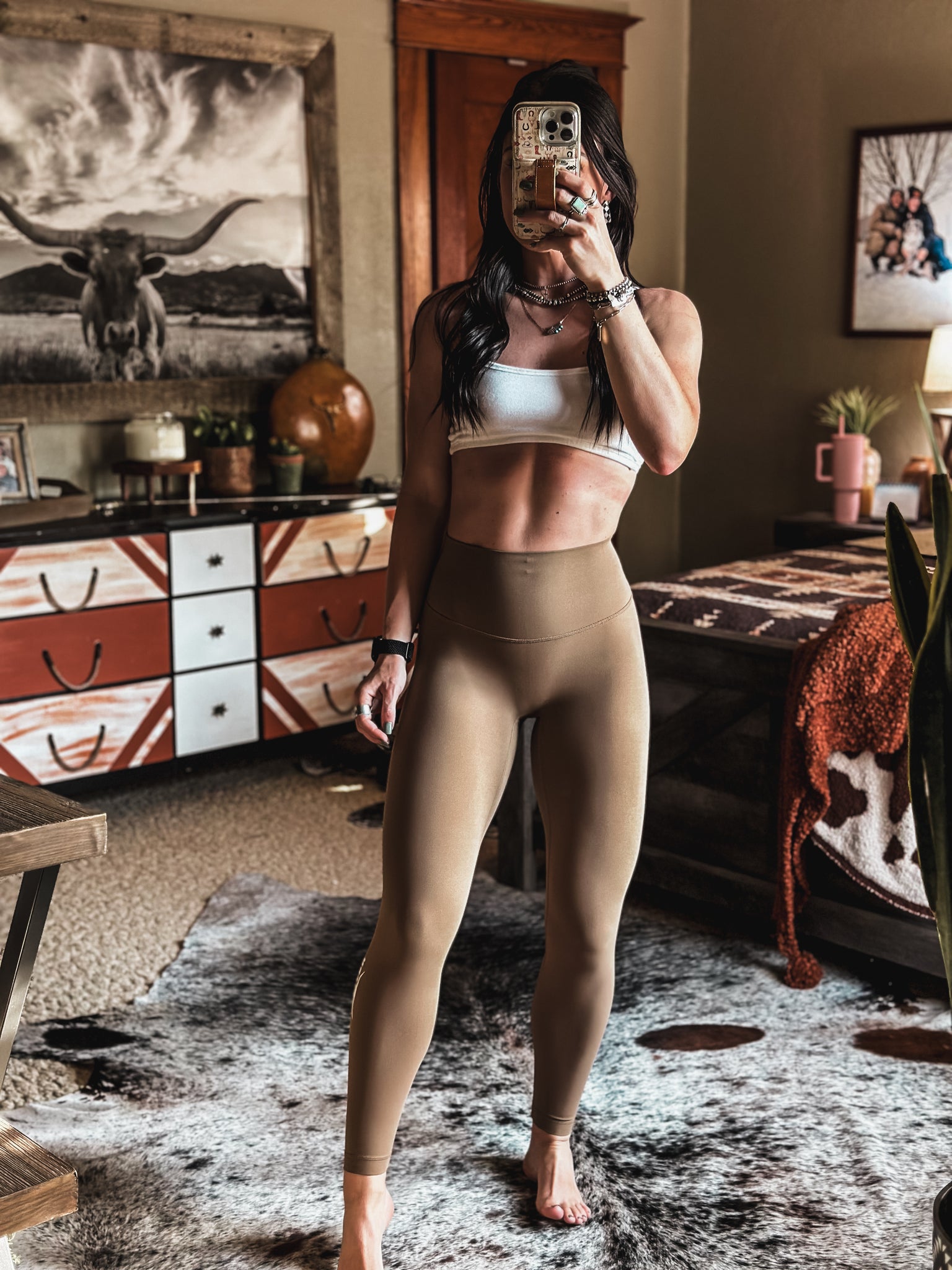 Brand Core Leggings - Espresso