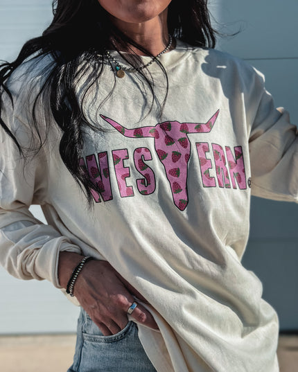 Brand Logo Berries Ivory Longsleeve