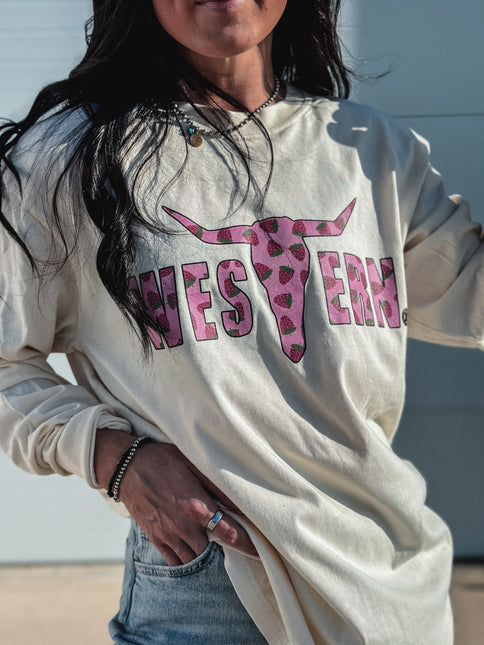 Brand Logo Berries Ivory Longsleeve