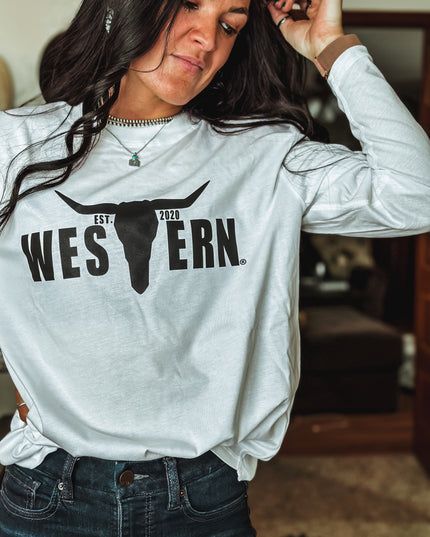 Brand Logo Jersey Longsleeve White/Black