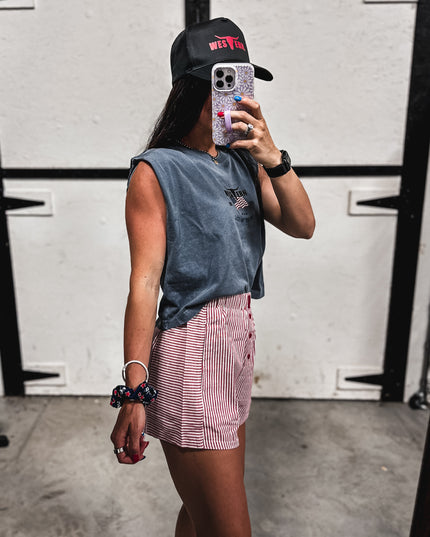 Vintage 4th of July - Cap Sleeve Tank