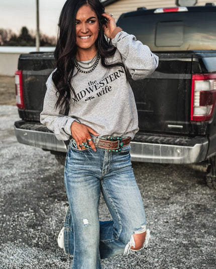 The Midwestern Wife Crew - Grey