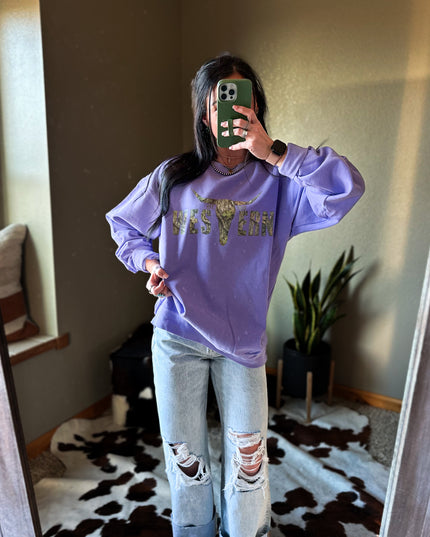 Brand Camo Woods Logo Crew