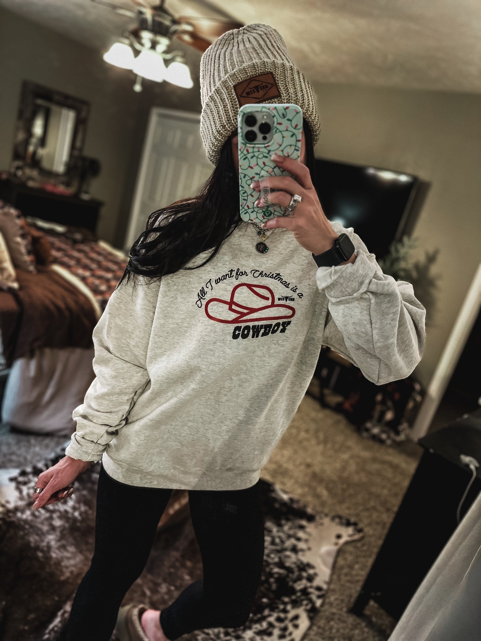 All I Want For Christmas Crew - Oatmeal