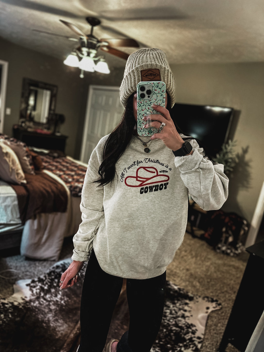 All I Want For Christmas Crew - Oatmeal