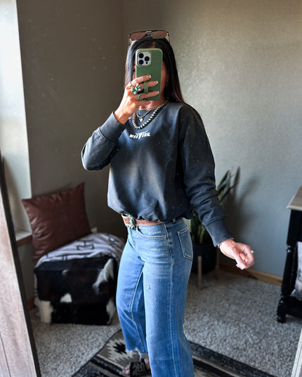 Brand Logo Bubble Hem Pullover