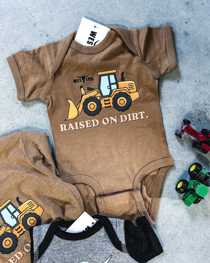 Raised on Dirt Onesie