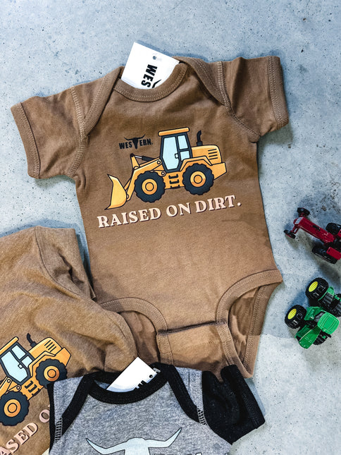 Raised on Dirt Onesie