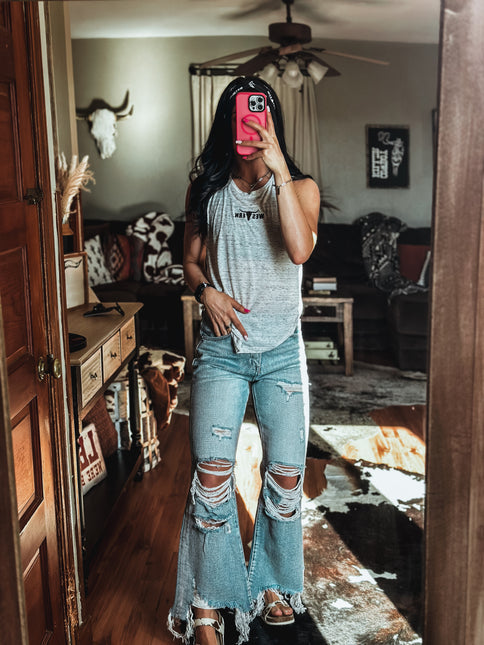 Brand Athleisure Tank - Oatmeal