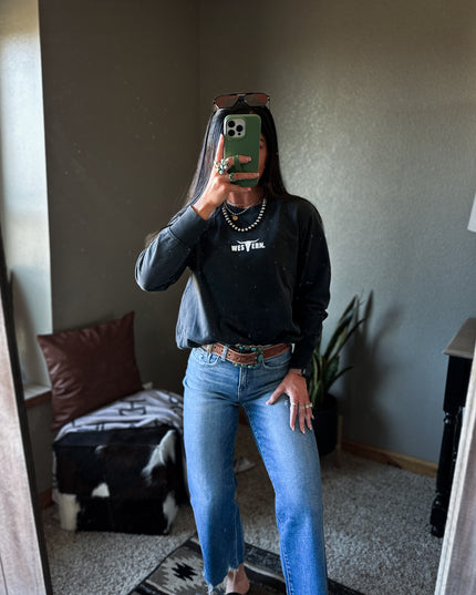Brand Logo Bubble Hem Pullover