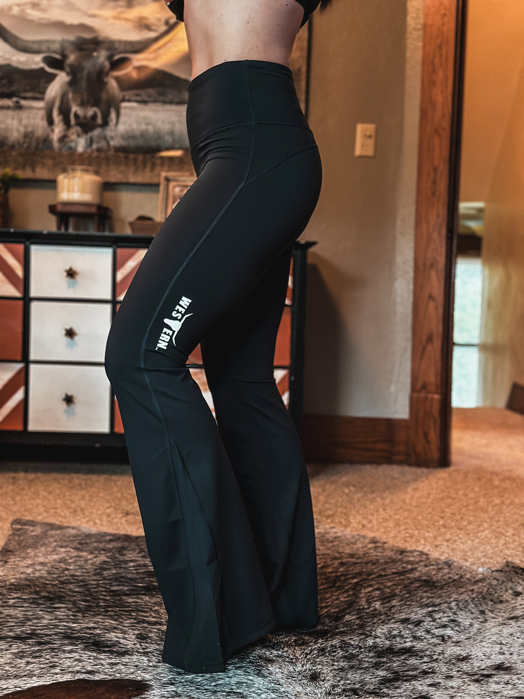 Brand High Sport Yoga Flares - Black