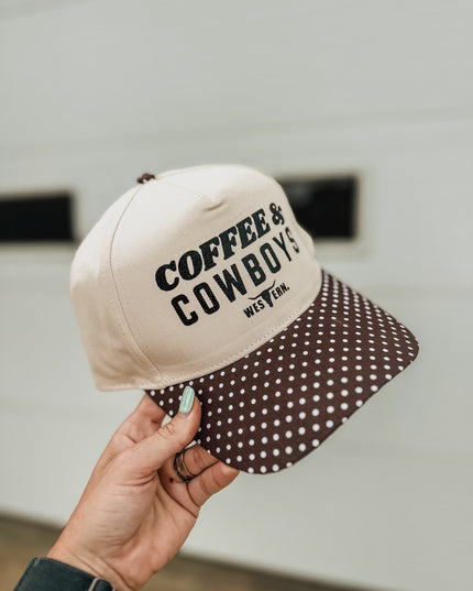 Coffee & Cowboys Polka Dot Hat
