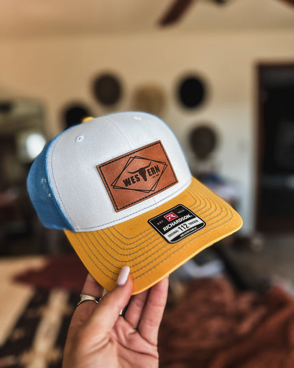 Brand Hat Blue/Yellow 112