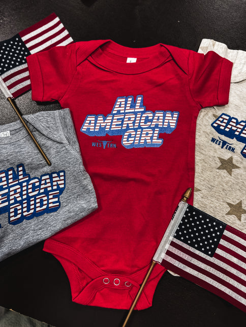 All American Onesie - Red