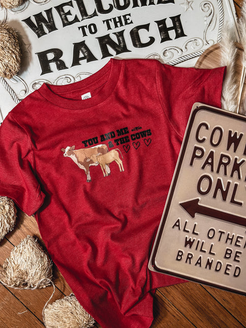 Cow Valentine T - Red