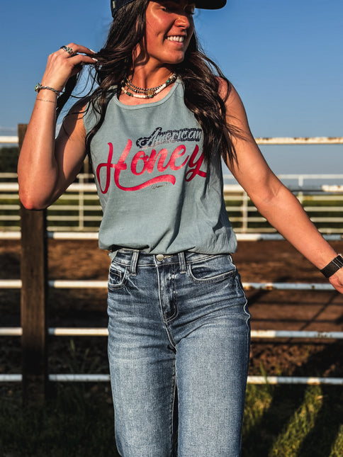 American Honey Tank - Washed Denim