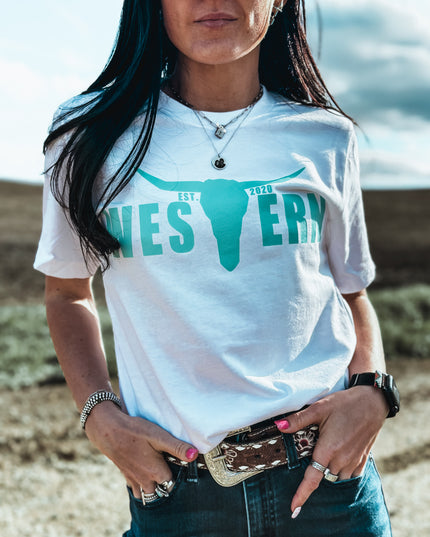 Brand Revamp T - White/Turq