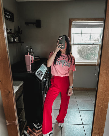 Brand T Checker Logo - Candy Pink