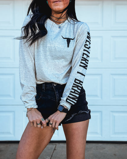 Brand Longsleeve Oatmeal
