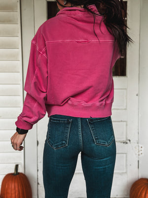 Brand Sammy Pullover 1/4 Zip - Dragonfruit