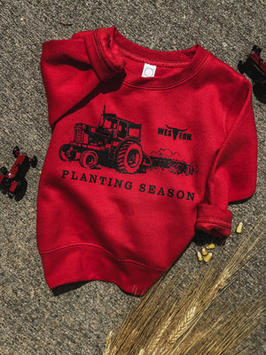 Planting Season Crew Toddler - Red