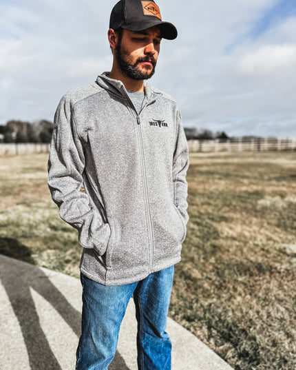 Men's Drifter Full Zip Fleece Jacket - Grey Heather