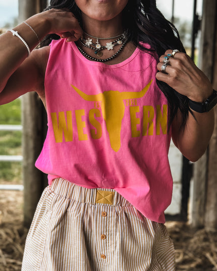 Brand Tank Cosmic Pink
