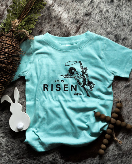 He is Risen Toddler - Ice Blue