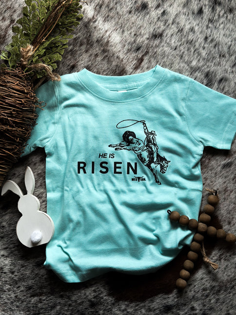 He is Risen Toddler - Ice Blue