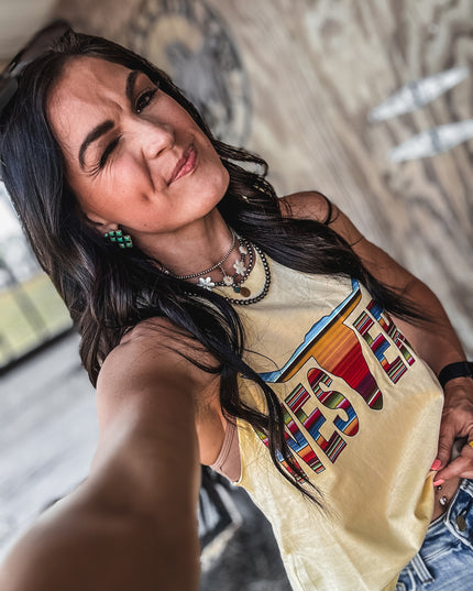 Logo Cropped Tank - Butter