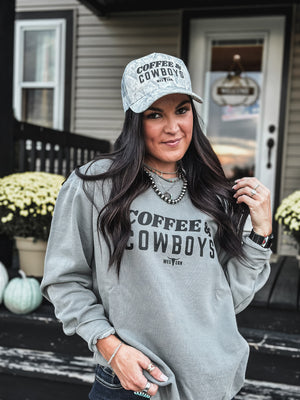 Coffee & Cowboys Crew - Grey