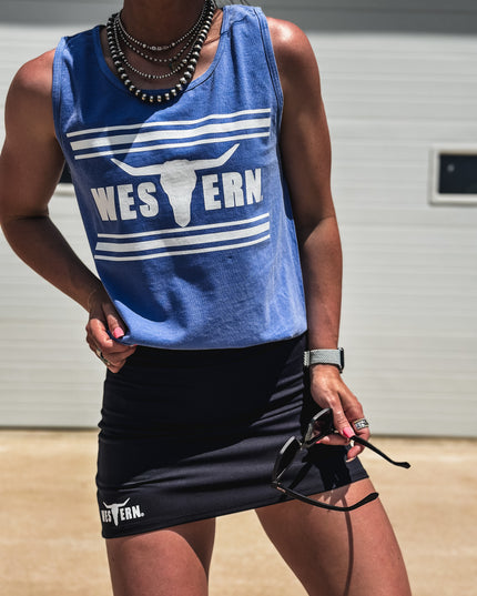 Brand Tank - Dusty Blue