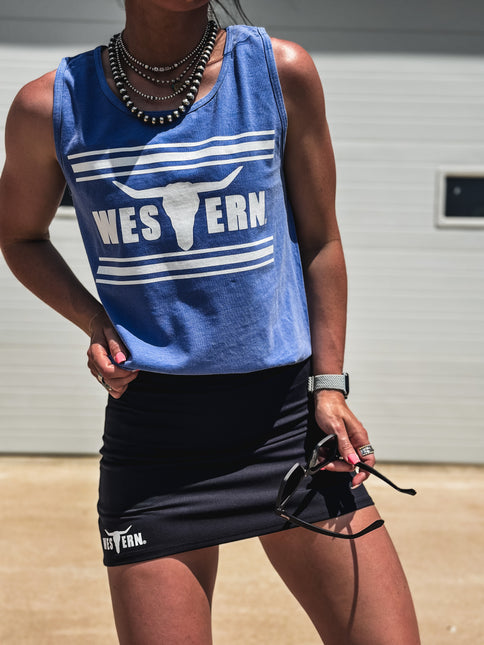 Brand Tank - Dusty Blue