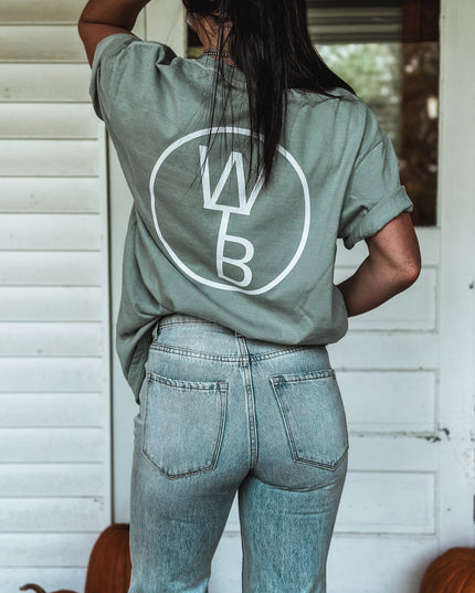 Circle Brand Pocket T - Sage Green