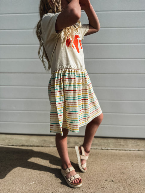 Sunny Stripes - Little Girl Dress